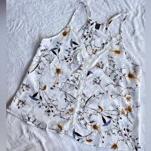 SHEIN White Floral Lace Camisole